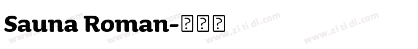 Sauna Roman字体转换